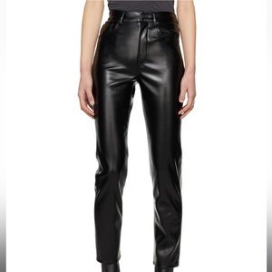 Anine Bing Sonya Faux-Leather Pants